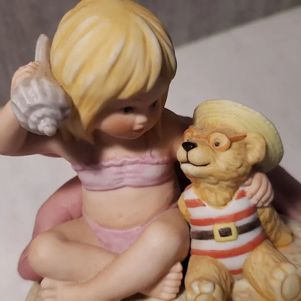 Vintage Lenox Teddy and Tiny Tots Porcelain Figurine 